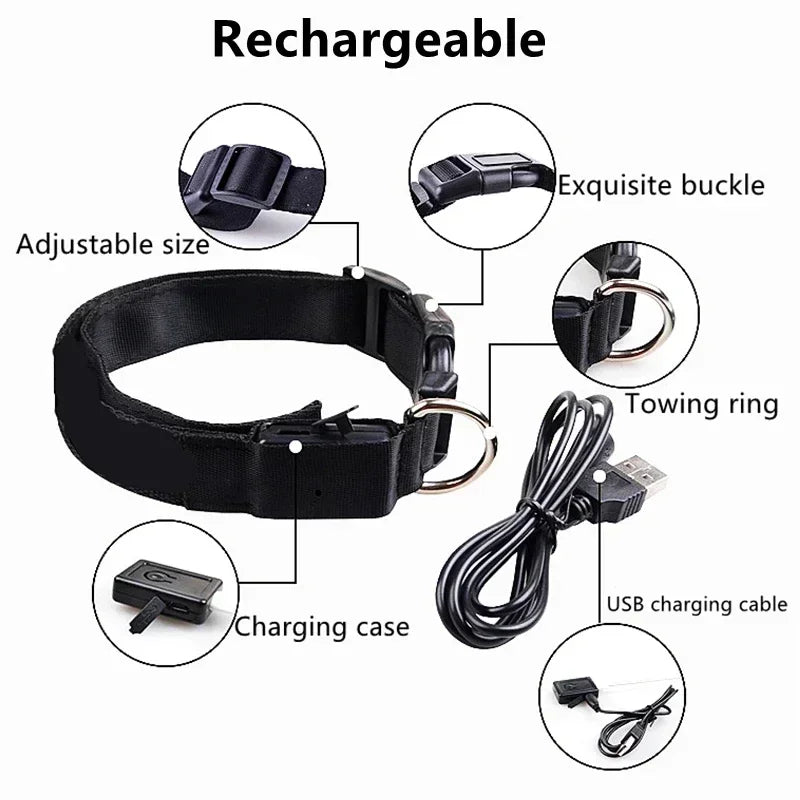 Anti-Lost LED Glowing Dog Collar